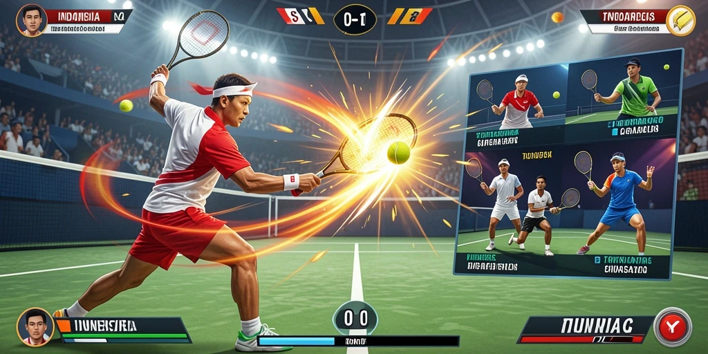 Tampilan awal game dengan grafis yang menarik.